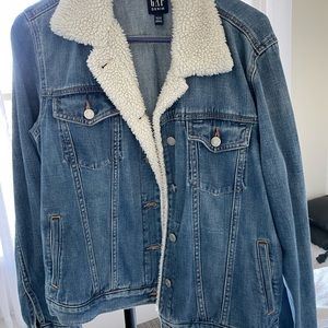 Gap Sherpa collared jean jacket